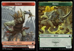 Goblin (0008) // Rhino Double-Sided Token - Foil