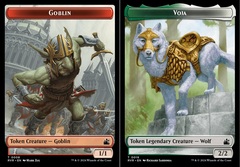 Goblin (0008) // Voja (0019) Double-Sided Token - Foil