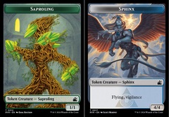 Saproling (0012) // Sphinx (0017) Double-Sided Token - Foil