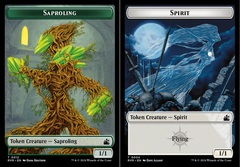 Saproling (0012) // Spirit (0004) Double-Sided Token - Foil