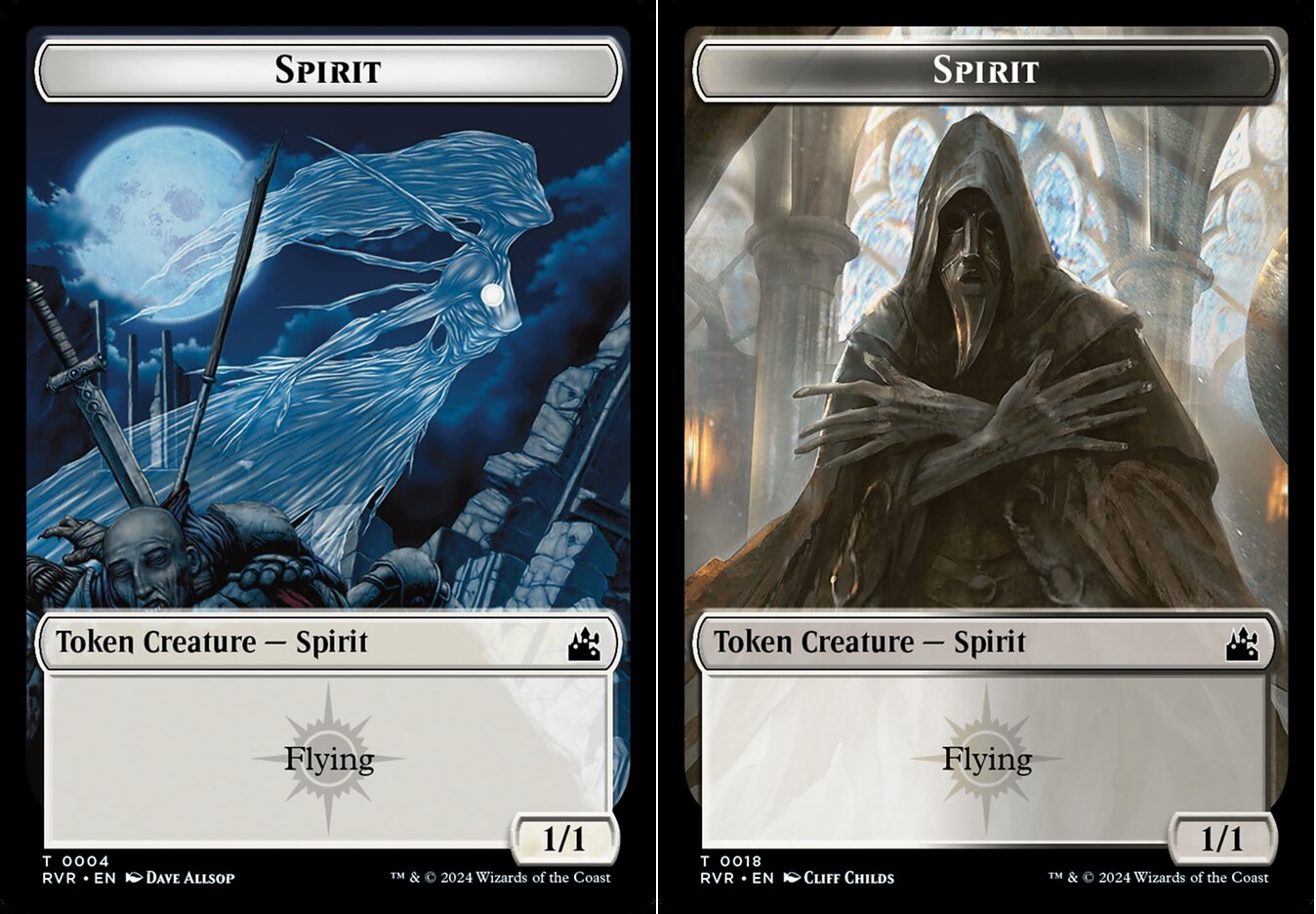 Spirit (0004) // Spirit (0018) Double-Sided Token - Foil