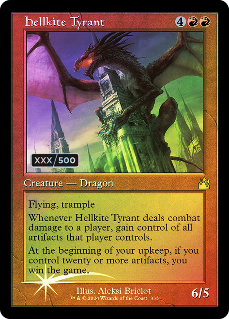 Hellkite Tyrant - Foil - Retro Frame (Serialized)