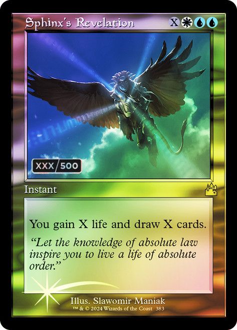 Sphinxs Revelation - Foil - Retro Frame (Serialized)