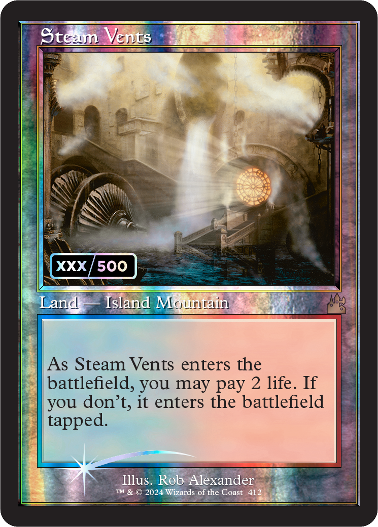 Steam Vents - Foil - Retro Frame (Serialized)