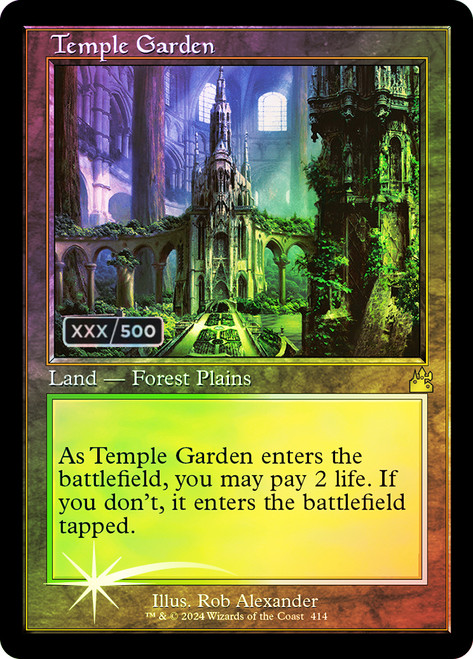 Temple Garden - Foil - Retro Frame (Serialized)