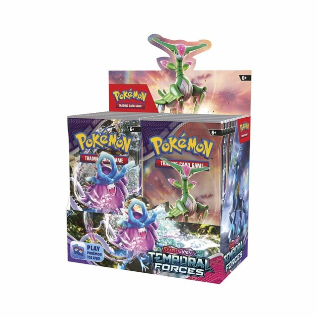 Scarlet & Violet - Temporal Forces Booster Box - Pokemon Sealed ...