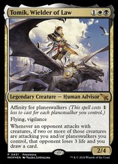 Tomik, Wielder of Law (0431) (Prerelease Promo) - Foil