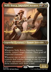 Nelly Borca, Impulsive Accuser (0052) (Display Commander) (Thick Stock) - Foil Etched