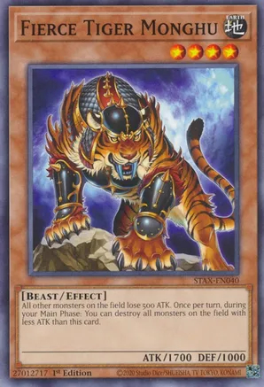 Fierce Tiger Monghu - STAX-EN040 - Common - 1st Edition