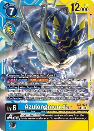 Azulongmon Ace - EX5-024 - R