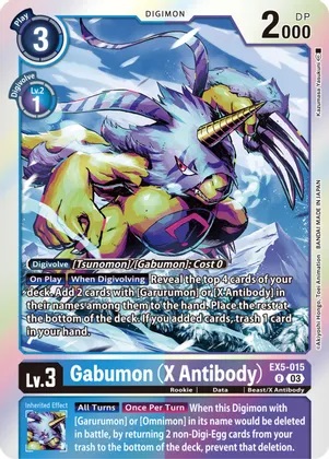 Gabumon (X Antibody) - EX5-015 - R - Foil