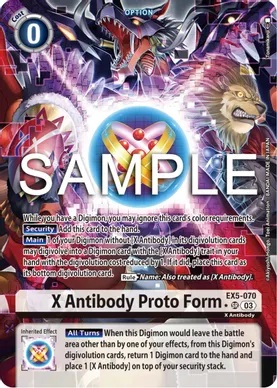 X Antibody Proto Form - EX5-070 - SR - Art alternatif - Brillante // EX5 - Colisee des animaux // EX5 - Animal Colosseum