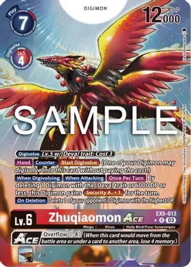 Zhuqiaomon Ace - EX5-013 - R - Alternate Art - Foil