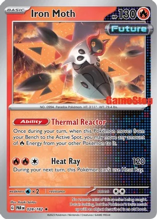 Iron Moth - 028/182 - Reverse Holo (Gamestop Promo)