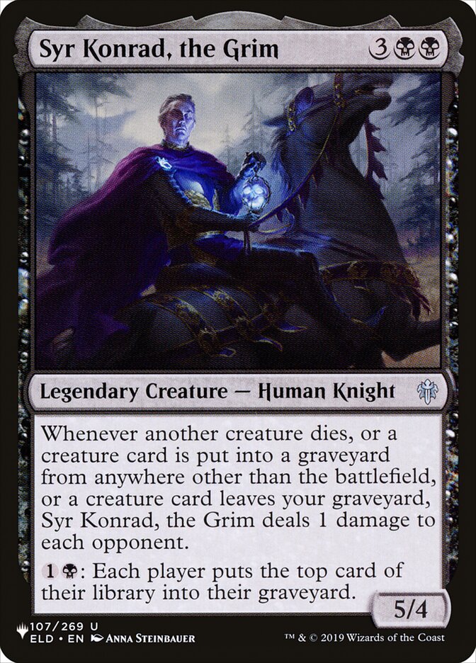 Syr Konrad, the Grim - The List