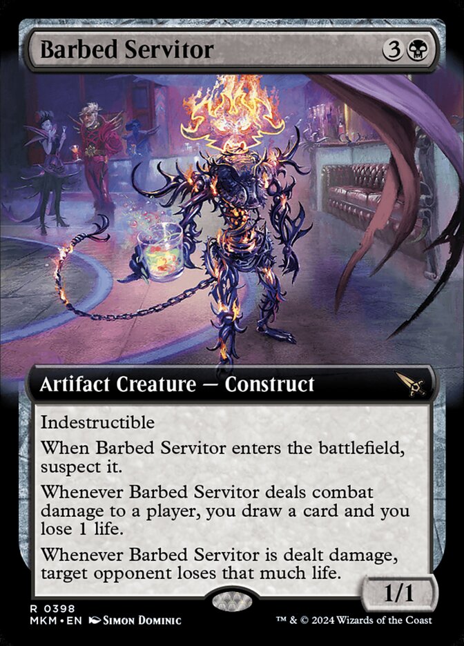 Barbed Servitor - Foil - Extended Art