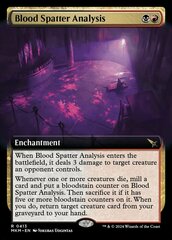 Blood Spatter Analysis - Foil - Extended Art