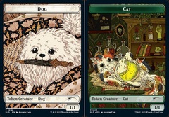 Cat (1517) // Dog (1516) Double-Sided Token - Foil