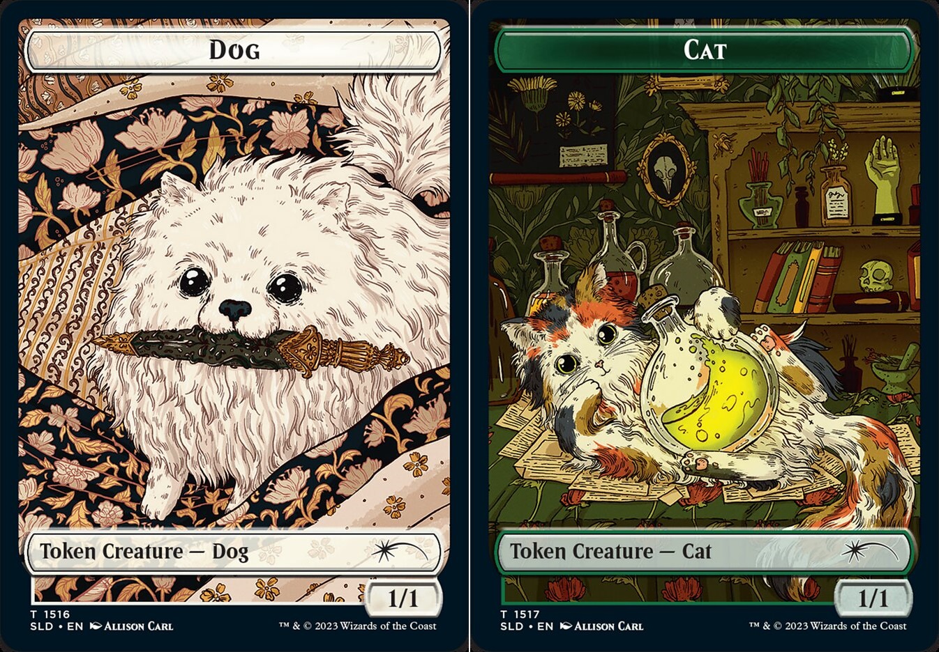 Dog // Cat Double-Sided Token - Foil