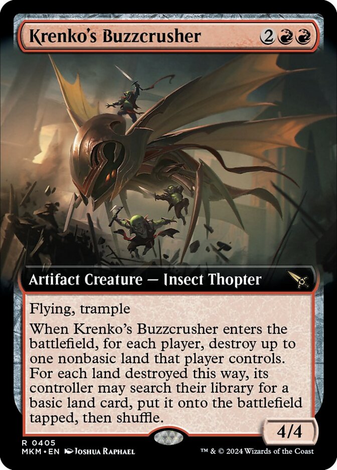 Krenkos Buzzcrusher - Foil - Extended Art