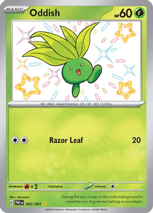 Oddish - 092/091 - Shiny Rare