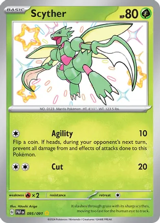 Scyther - 095/091 - Shiny Rare