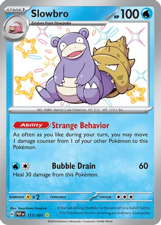 Slowbro - 117/091 - Shiny Rare