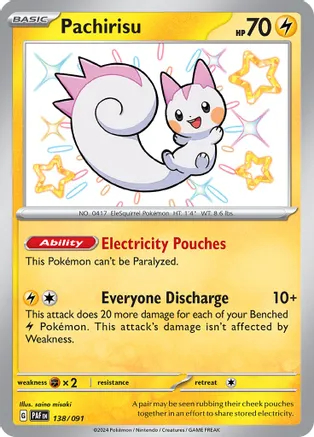 Pachirisu - 138/091 - Shiny Rare