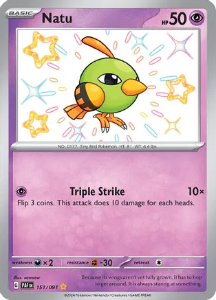 Natu - 151/091 - Shiny Rare