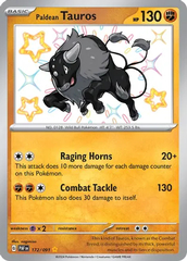 Paldean Tauros (Fighting) - 172/091 - Shiny Rare