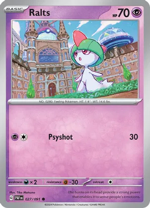 Ralts - 027/091 - Common - Reverse Holo