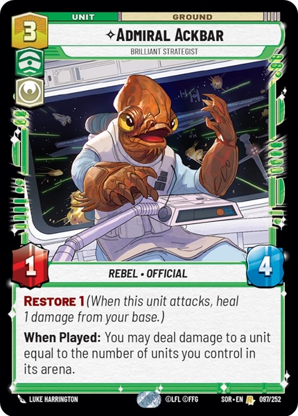 Admiral Ackbar - Brilliant Strategist