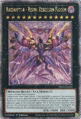 Raidraptor - Rising Rebellion Falcon - PHNI-EN045 - Quarter Century Secret Rare - 1st Edition