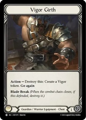 Vigor Girth - Cold Foil