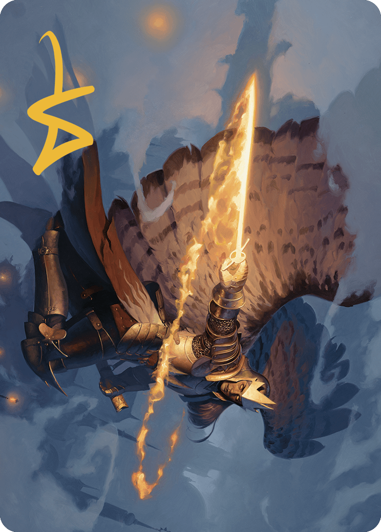 Aurelias Vindicator Art Card - Gold-Stamped Signature