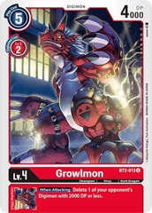 Growlmon - BT2-013 - U (Winner Pack Next Adventure)