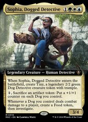 Sophia, Dogged Detective - Foil - Extended Art