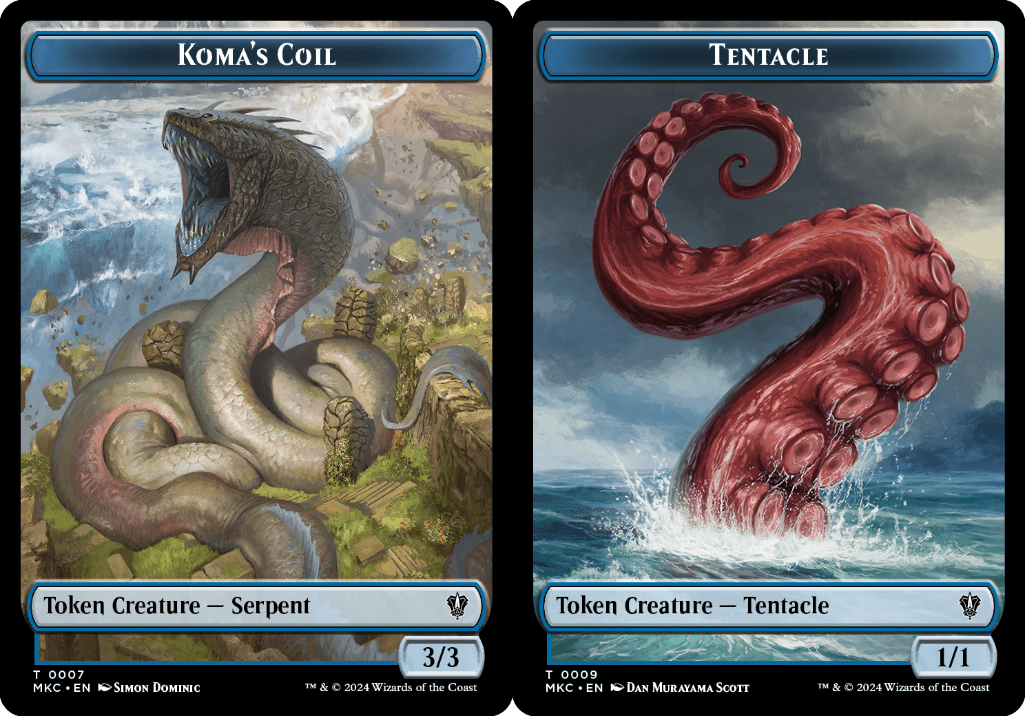 Komas Coil (0007) // Tentacle (0009) Double-sided Token