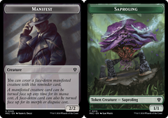 Manifest (0029) // Saproling (0019) Double-sided Token