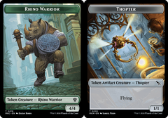 Thopter (0020) // Rhino Warrior (0018) Double-sided Token