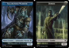 Salamander Warrior (0008) // Zombie (0011) Double-sided Token