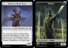 Token - Vizier of Many Faces (0005) // Zombie (0011) Double-sided