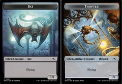 Bat (0004) // Thopter (0020) Double-Sided Token - Foil