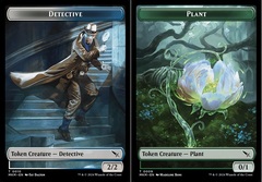 Detective (0010) // Plant (0009) Double-Sided Token - Foil