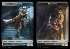 Detective (0010) // Skeleton (0005) Double-Sided Token - Foil