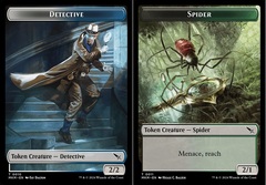 Detective (0010) // Spider (0011) Double-Sided Token - Foil