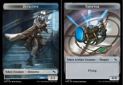 Detective (0010) // Thopter (0019) Double-Sided Token - Foil