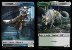 Detective (0010) // Voja Fernstalker (0013) Double-Sided Token - Foil