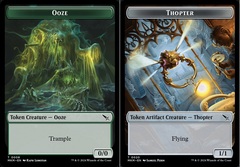 Ooze (0008) // Thopter (0020) Double-Sided Token - Foil