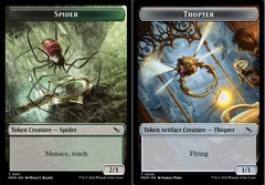 Spider (0011) // Thopter (0020) Double-Sided Token - Foil